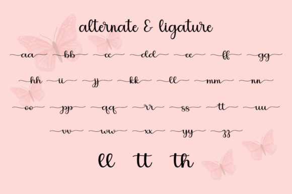 Butterfly Font - Preview 4