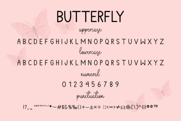 Butterfly Font - Preview 5