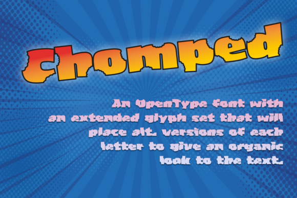Chomped Font - Preview 3