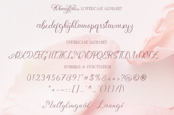 Khemylau Font font preview - 5