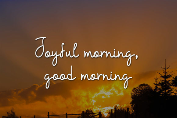 Morning Smile Font PNG with transparent background - Preview 1