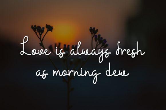 Morning Smile Font PNG with transparent background - Preview 2