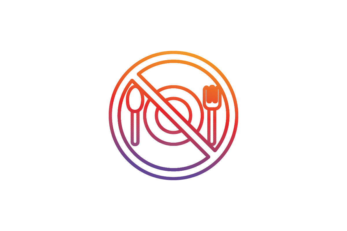 No Eating Symbol Ramadhan Icon Gradient Graphic by hafawwart09 ...