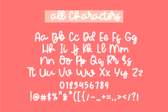 Peach Mezmerise Font PNG with transparent background - Preview 5