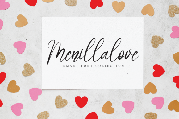 Signature Rainbows Font PNG with transparent background - Preview 1