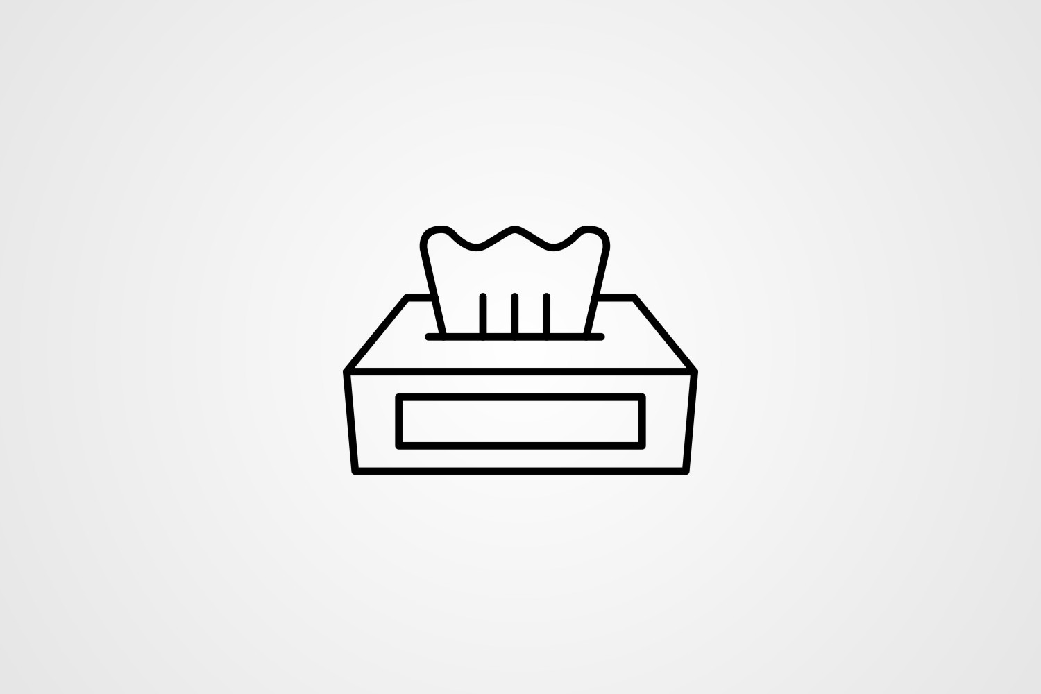 Vector Tissue Box Line Icon Design Graphic by kazim.abbas1996 ...