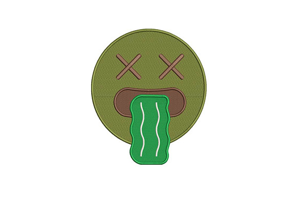 Vomiting Green Emoji