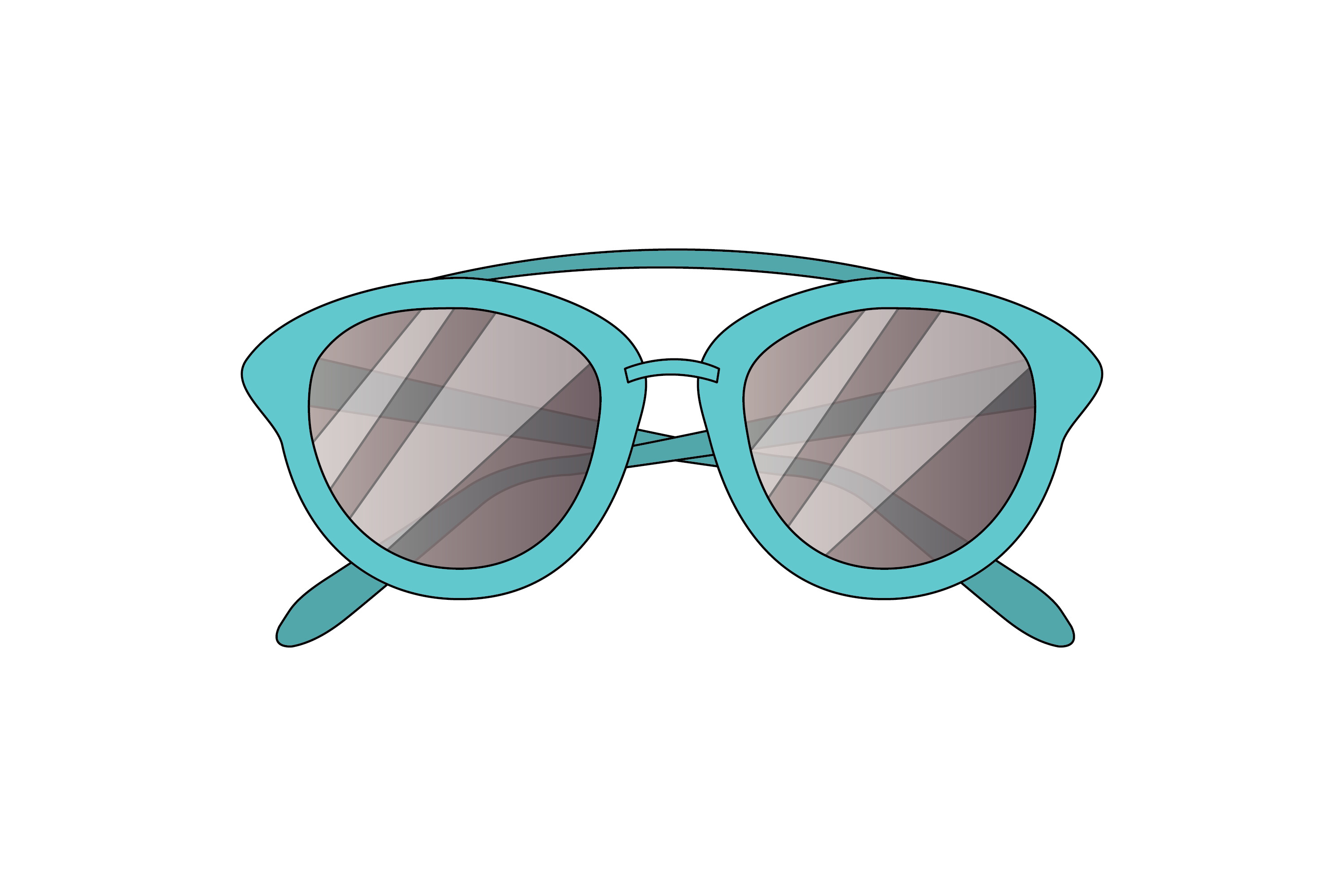 Beach Sunglasses 1 Filled Line Icon Graphic by raysaozora · Creative ...