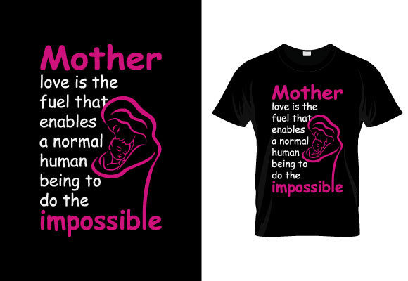 Mother's Day T-shirt Design Graphic T-shirt Designs By Depict_Design