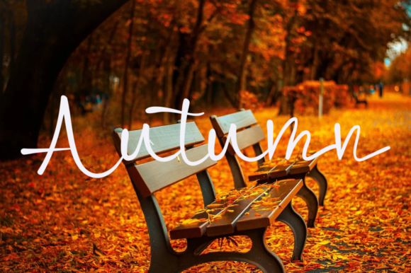 Rainbow Line Font PNG with transparent background - Preview 1