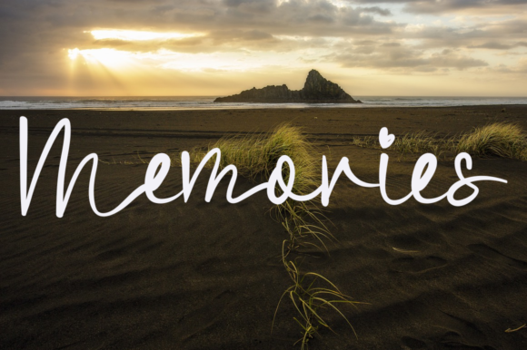 Rainbow Line Font PNG with transparent background - Preview 2