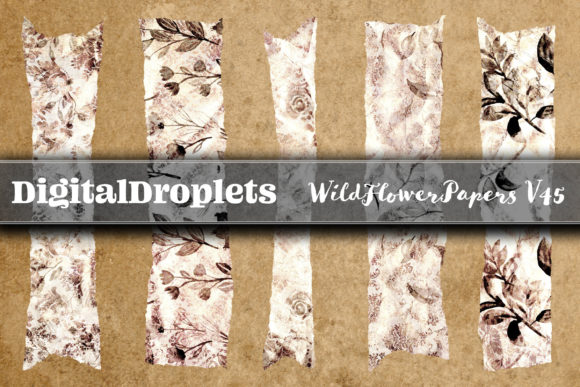 Wild Flower Papers V45 | 180 Washi Tapes