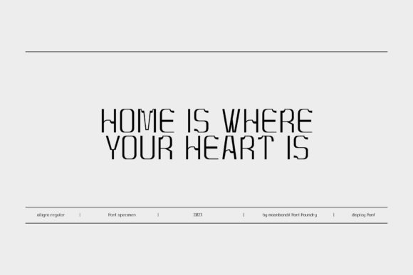 Alligra Font - Preview 3