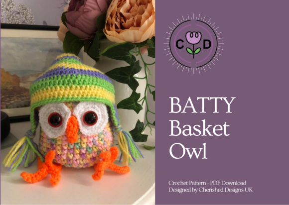 Batty Basket Owl Crochet Pattern