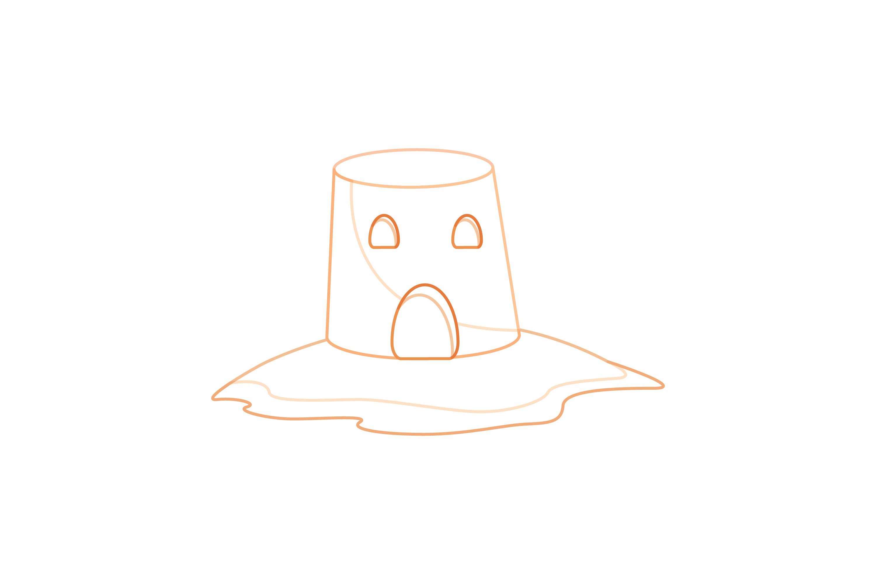 Beach Sand Castle Color Line Icon 4 Graphic by raysaozora · Creative ...