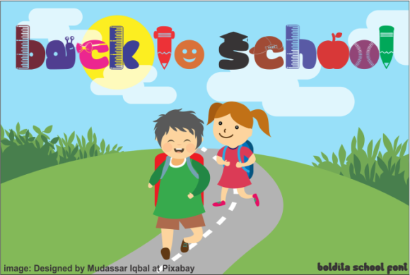 Boldita School Font - Preview 3