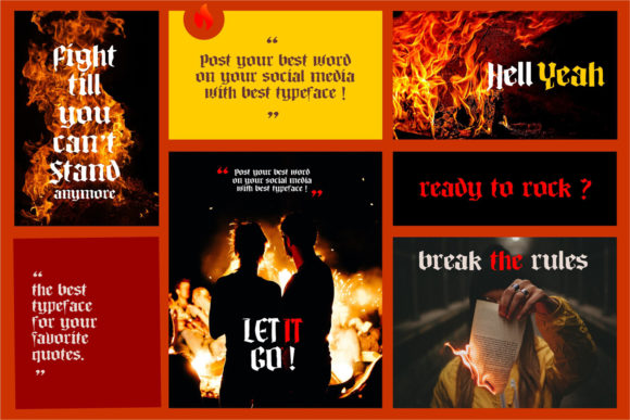 Burning Font - Preview 6