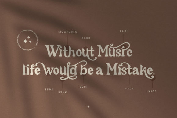 Cherly Blossom Font PNG with transparent background - Preview 6