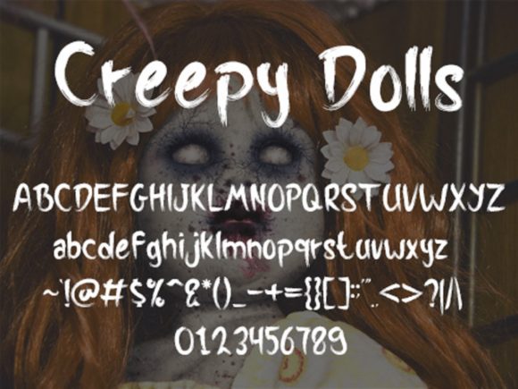 Creepy Dolls Font - Preview 4