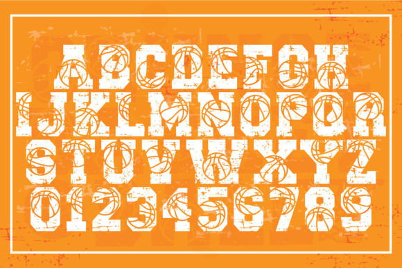 Grunge Basketball Font - Preview 1