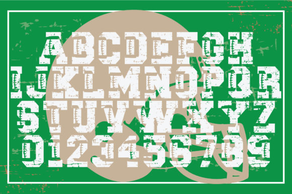 Grunge Football Font - Preview 1