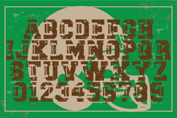 Grunge Football Font - Preview 2