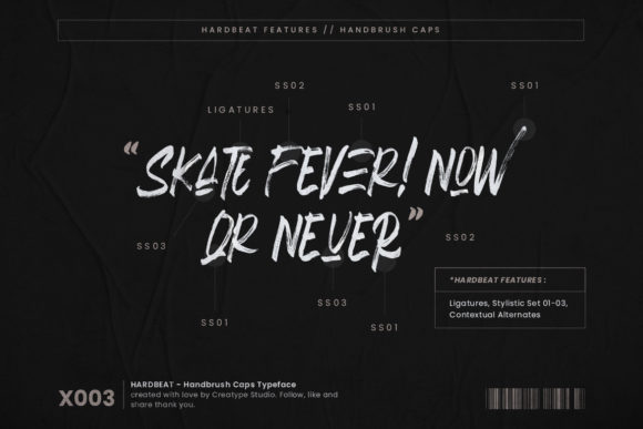 Hardbeat Font - Preview 5