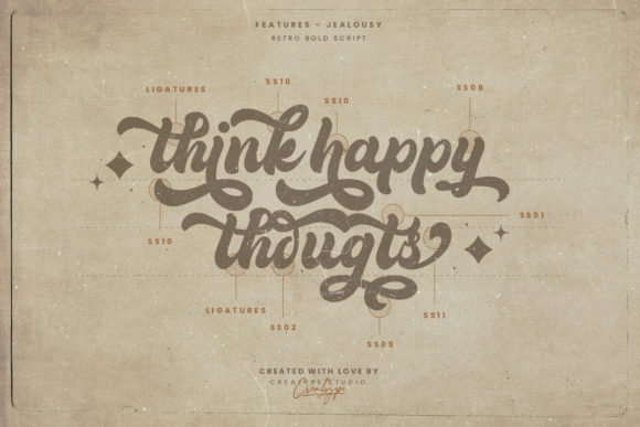 Jealousy Font PNG with transparent background - Preview 6