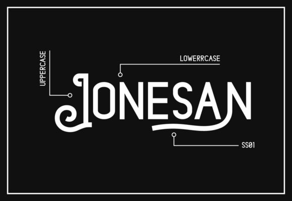 Jonesan Font PNG with transparent background - Preview 2
