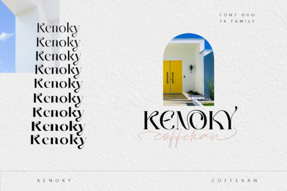 Kenoky Coffekan Font PNG with transparent background - Preview 5