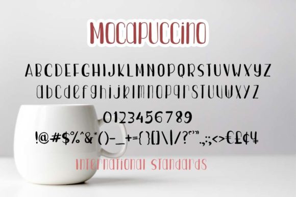 Mocapucinno Font PNG with transparent background - Preview 3