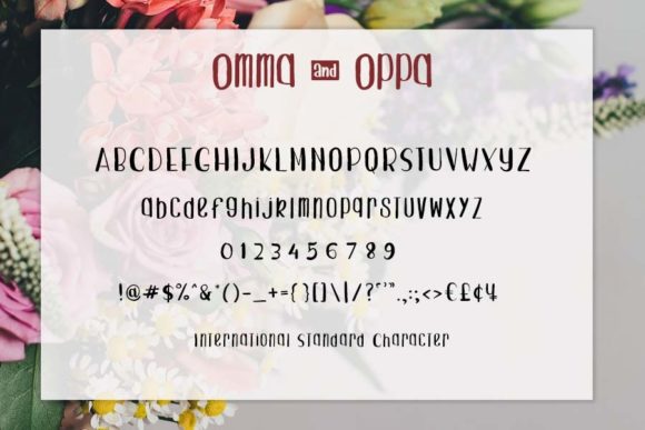 Omma Oppa Font PNG with transparent background - Preview 3