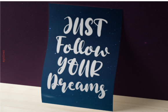Purple Sky Font PNG with transparent background - Preview 3
