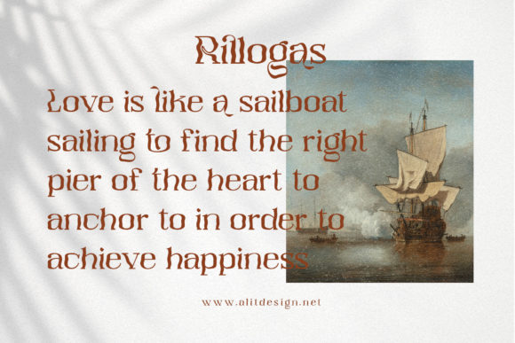 Rillogas Font PNG with transparent background - Preview 4