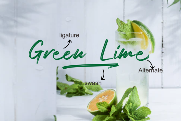 Rollink Font PNG with transparent background - Preview 3