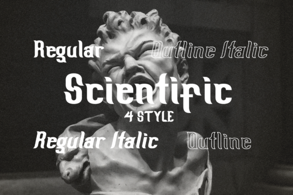 Scientist Castle Font PNG with transparent background - Preview 3