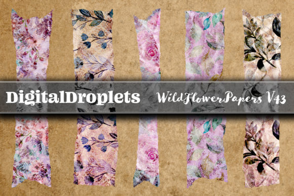 Wild Flower Papers V43 | 180 Washi Tapes