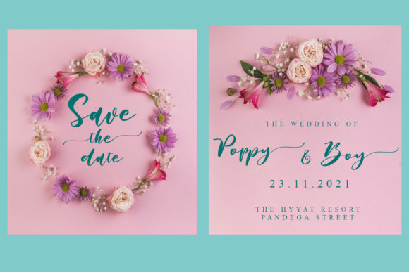 Amanday Font PNG with transparent background - Preview 2