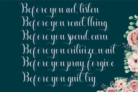 Beautiful Calligraphy Font - Preview 4