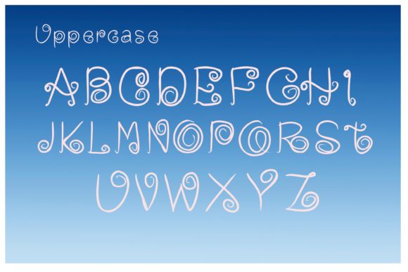 Blue Sky Font - Preview 2