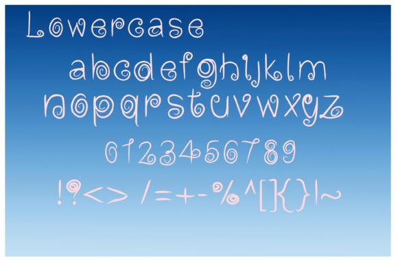 Blue Sky Font - Preview 3