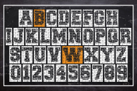 Brick Wall Font - Preview 1