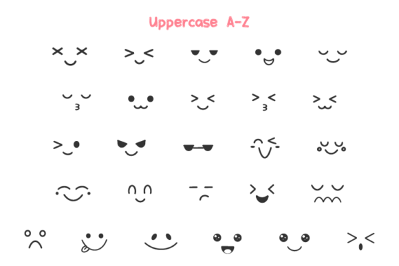 Emot Font - Preview 1
