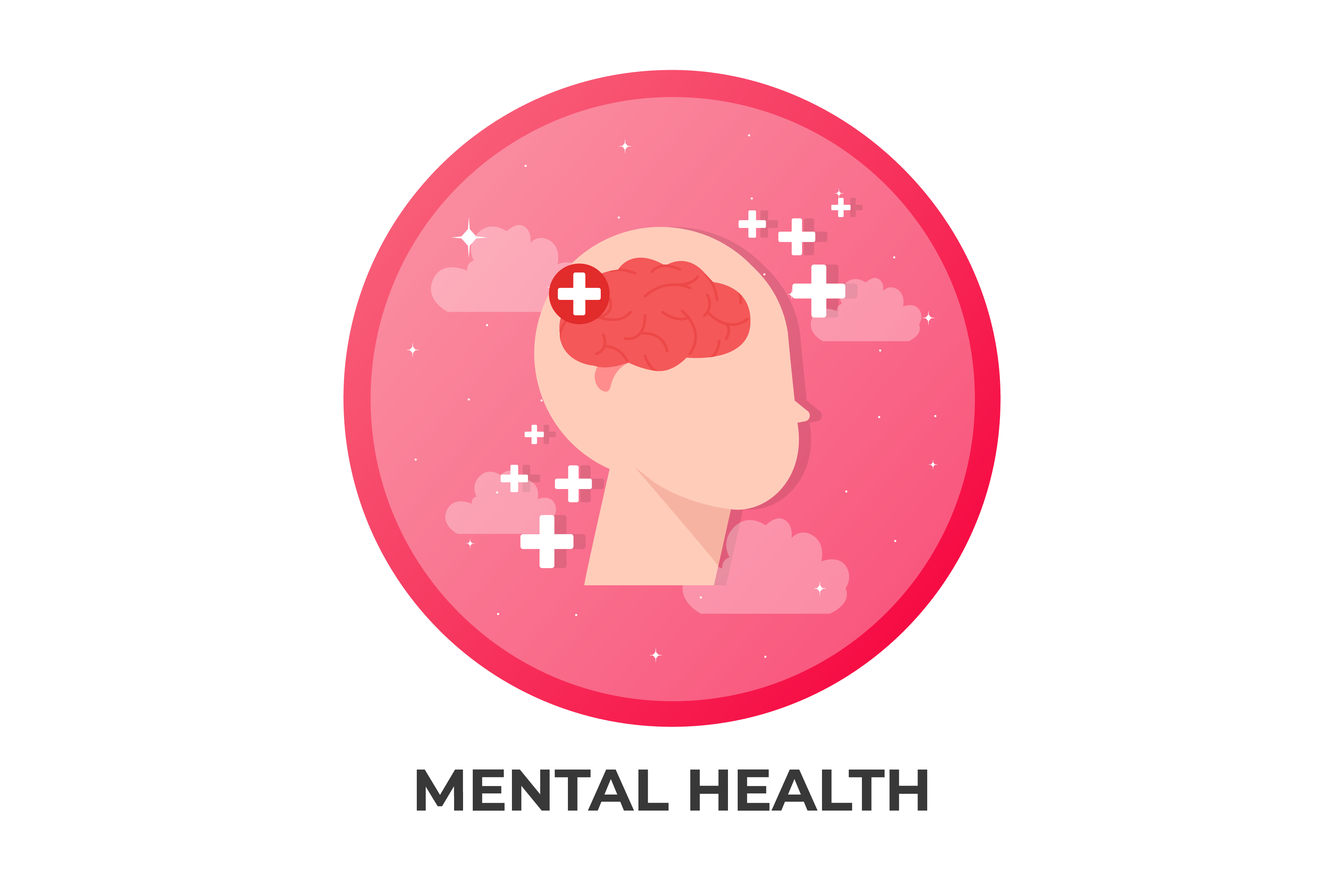 Flat Icon Illustration - Mental Health Graphic by Uppoint Design ...
