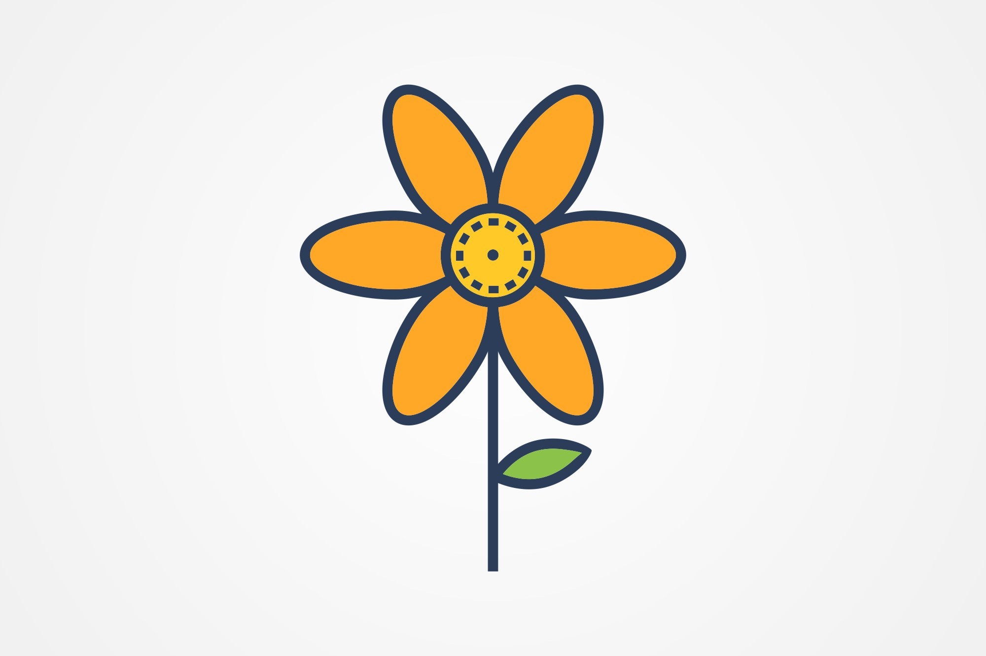 Flower Line Filled Icon Graphic by Graphic Nehar · Creative Fabrica