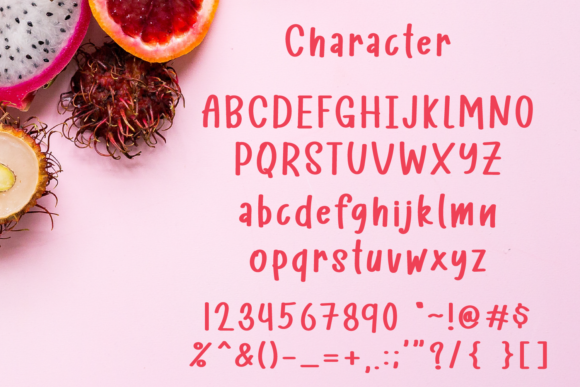 Fruits Garden Font - Preview 2