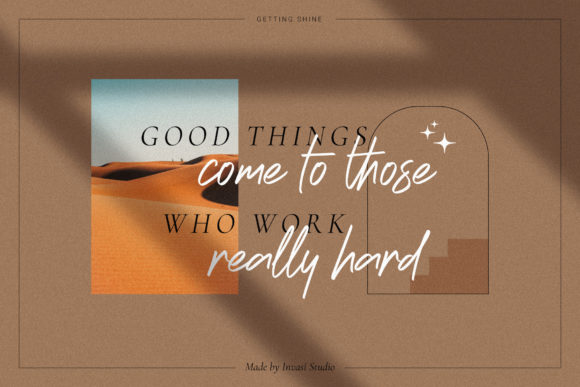 Getting Shine Font - Preview 3