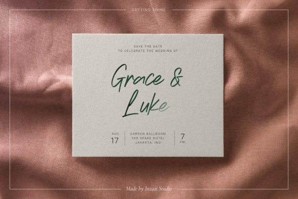 Getting Shine Font - Preview 4