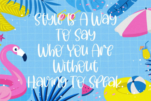 Lombok Beach Font PNG with transparent background - Preview 2