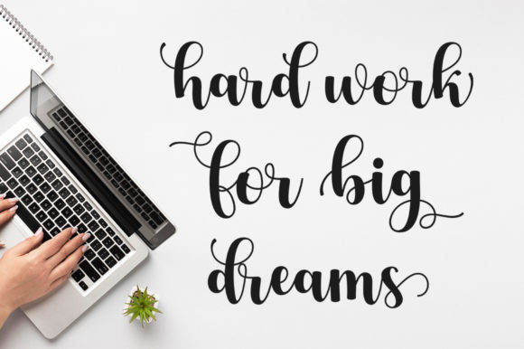 Matcha Latte Script Font PNG with transparent background - Preview 6